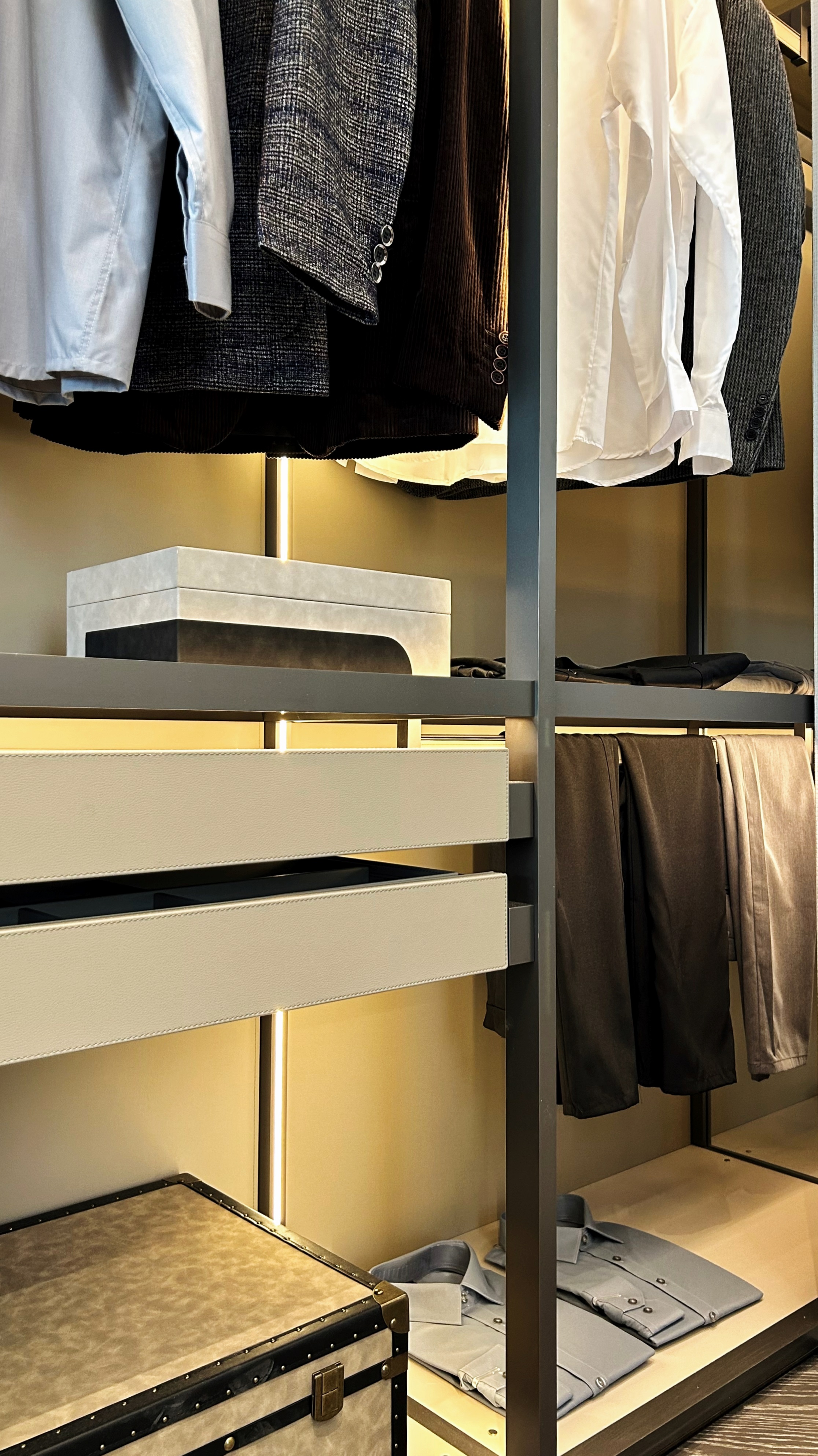 Men's section of the cloakroom